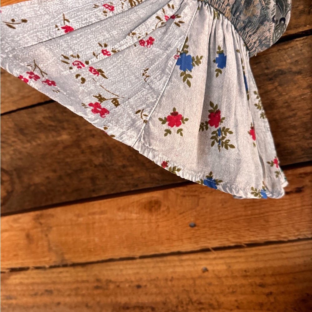 Young Threads Boho Patchwork Over-dyed Babydoll Dress NWT Size L - Picture 4 of 4